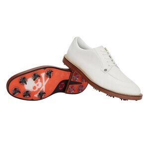 G/FORE GALLIVANTER G/LOCK LEATHER LUXE SOLE GMF000005 SNOW 9.5 MEDIUM